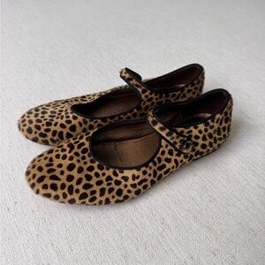Leopard Print Kids Mary Jane Shoes